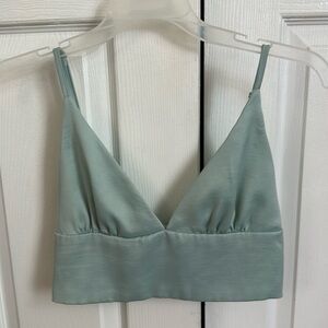 Satin crop top
